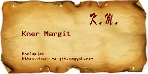 Kner Margit névjegykártya